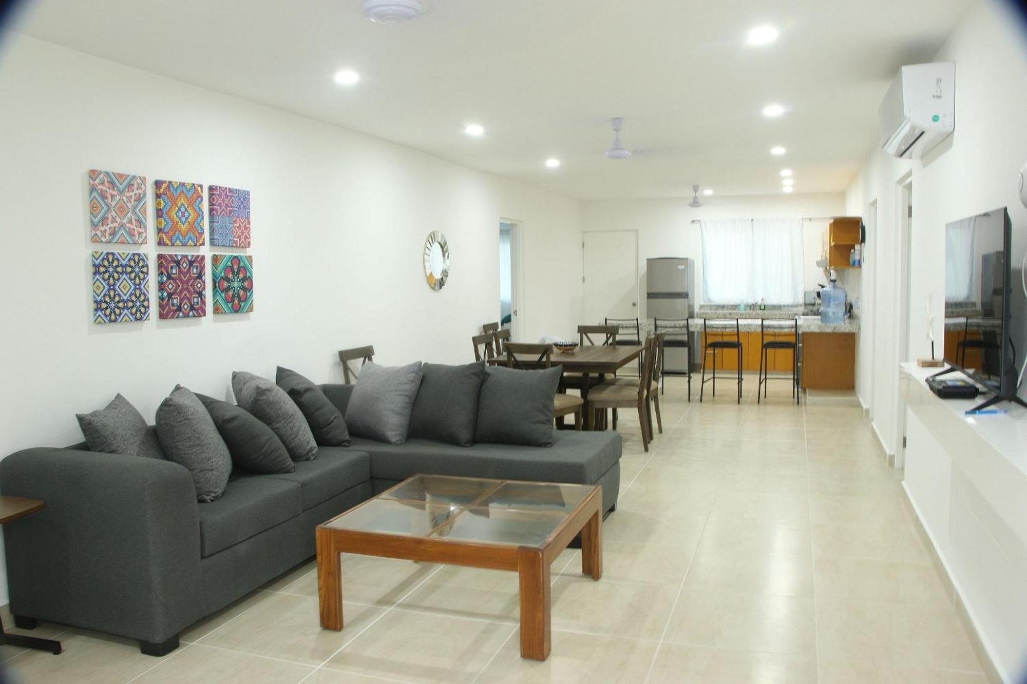 Edifico Con Departamentos Amplios Cerca De La Playa Apartment Puerto Morelos Bagian luar foto